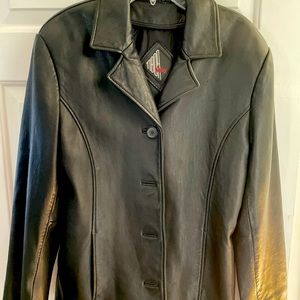 Black Leather Blazer